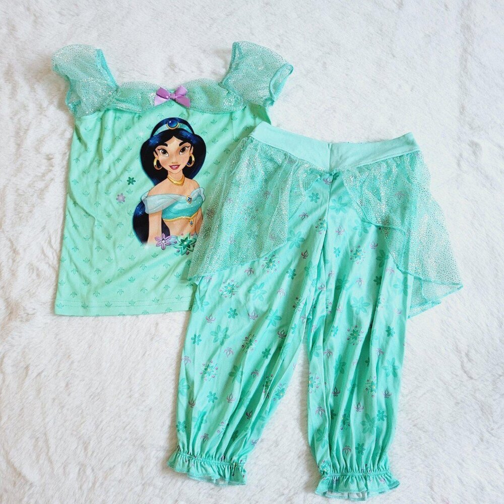 Disney's Jasmine Girls Top & Bottoms Pajama Set (size 4) 4KIDG-F - Picture 2 of 8